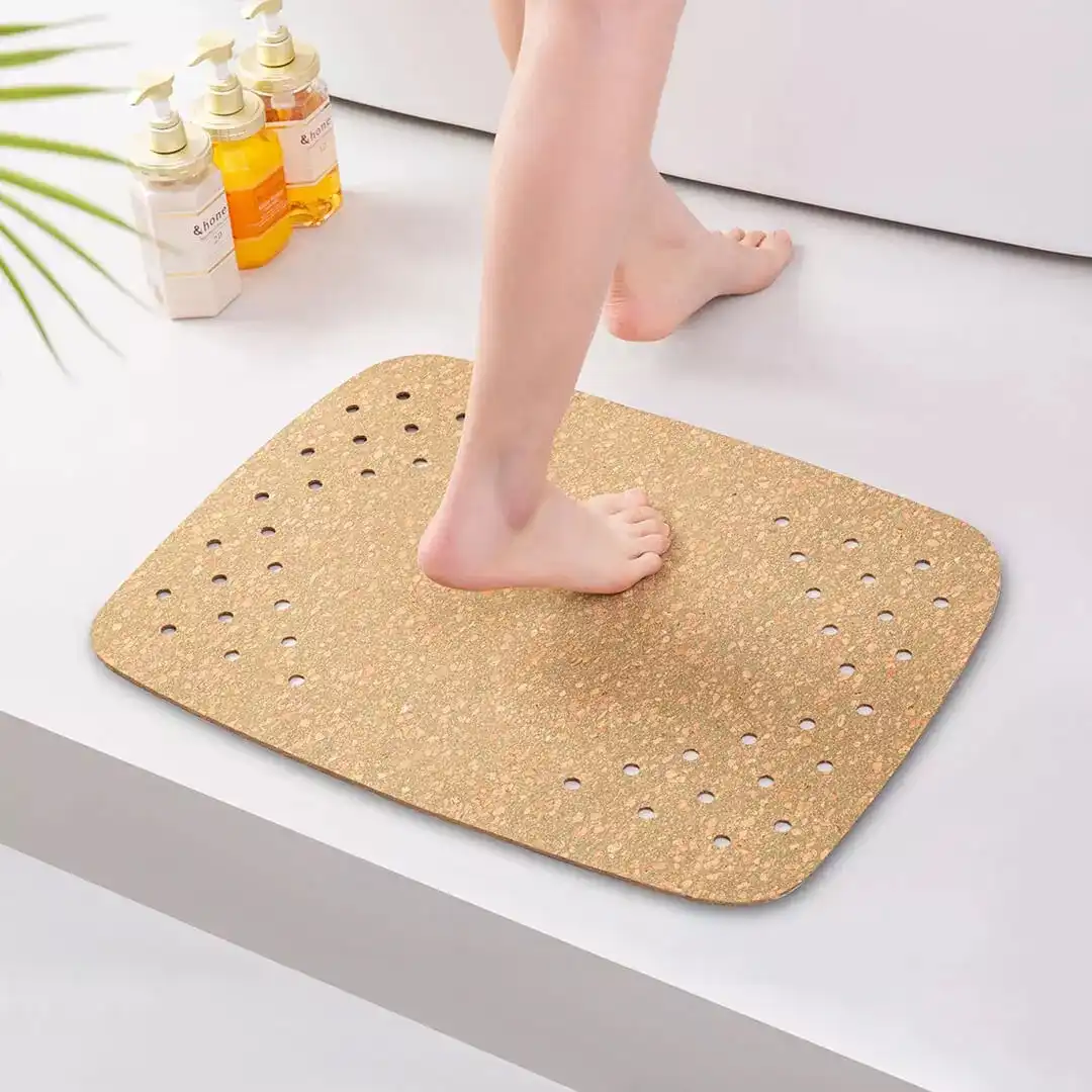 cork shower mat