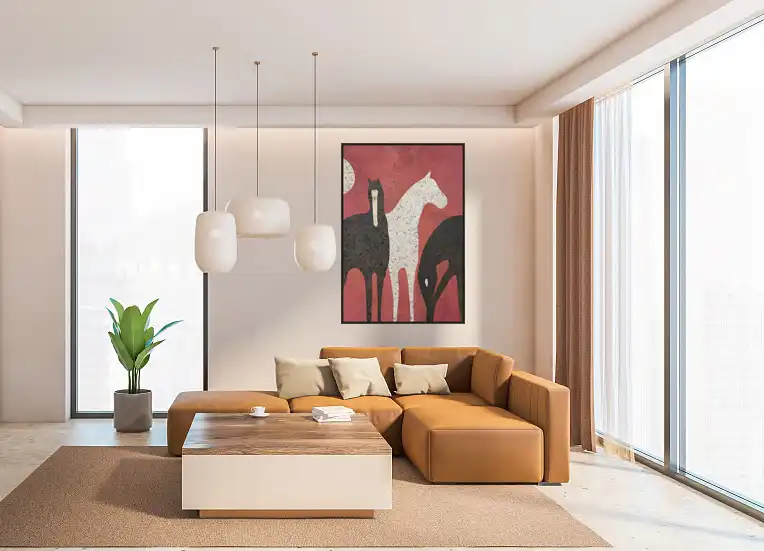 large horse wall art