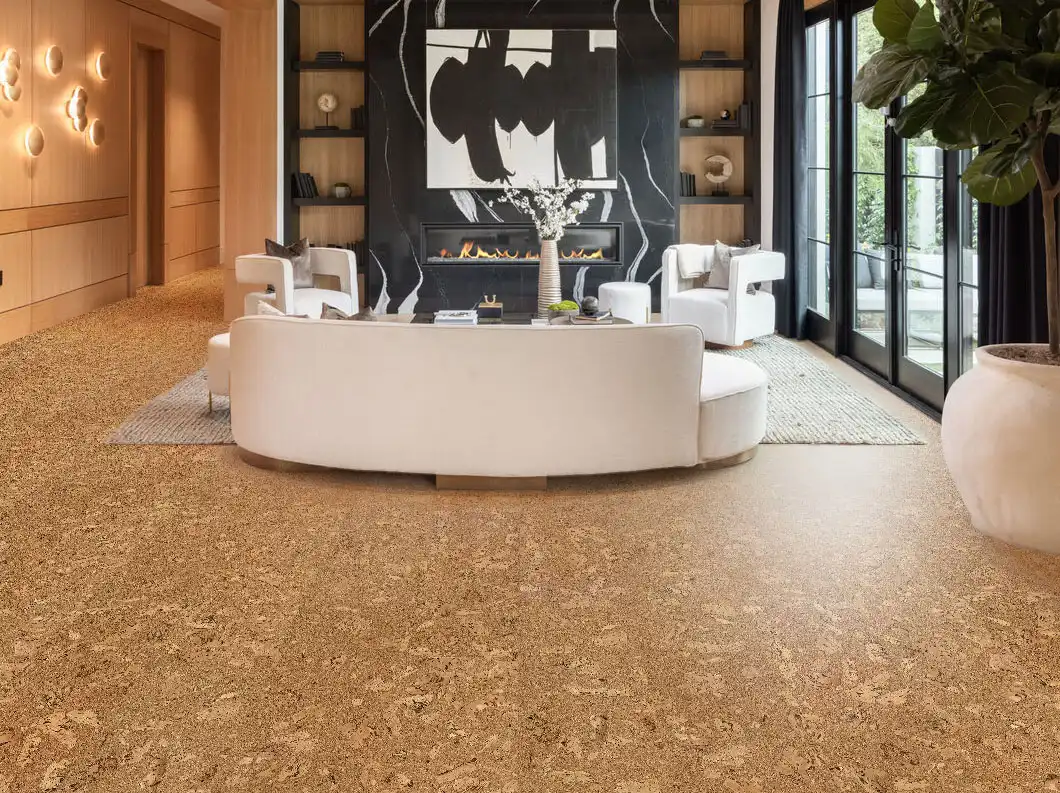 confortable cork floor