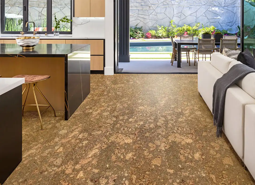 natural cork floor