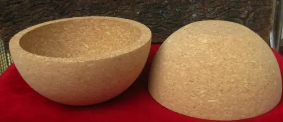 Eco-friendly cork bowl