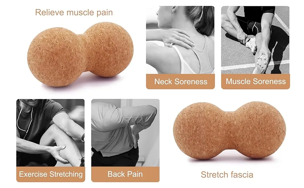 ​    ​Cork Peanut Massage roller