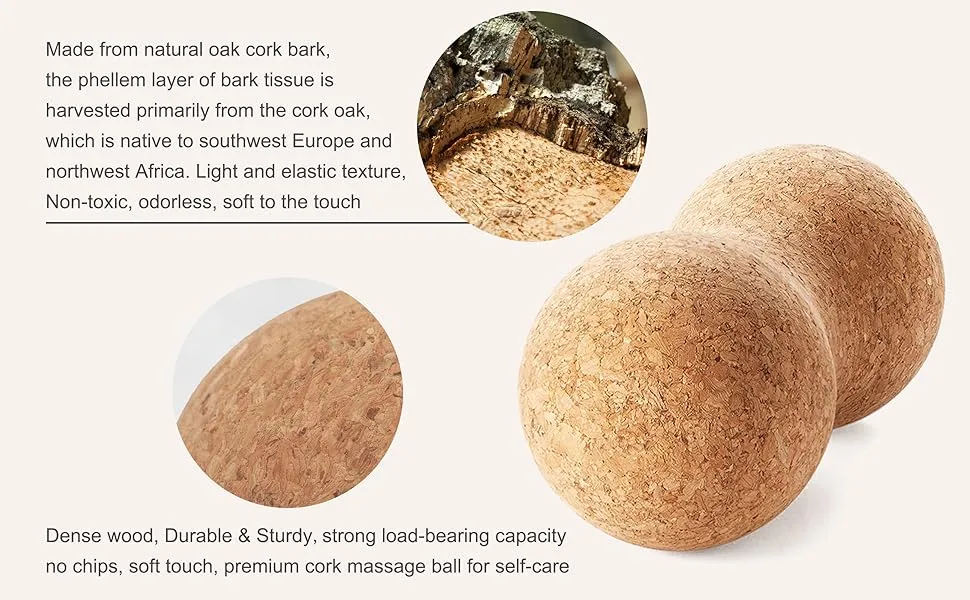 Cork Peanut Lacrosse Ball Muscle Roller