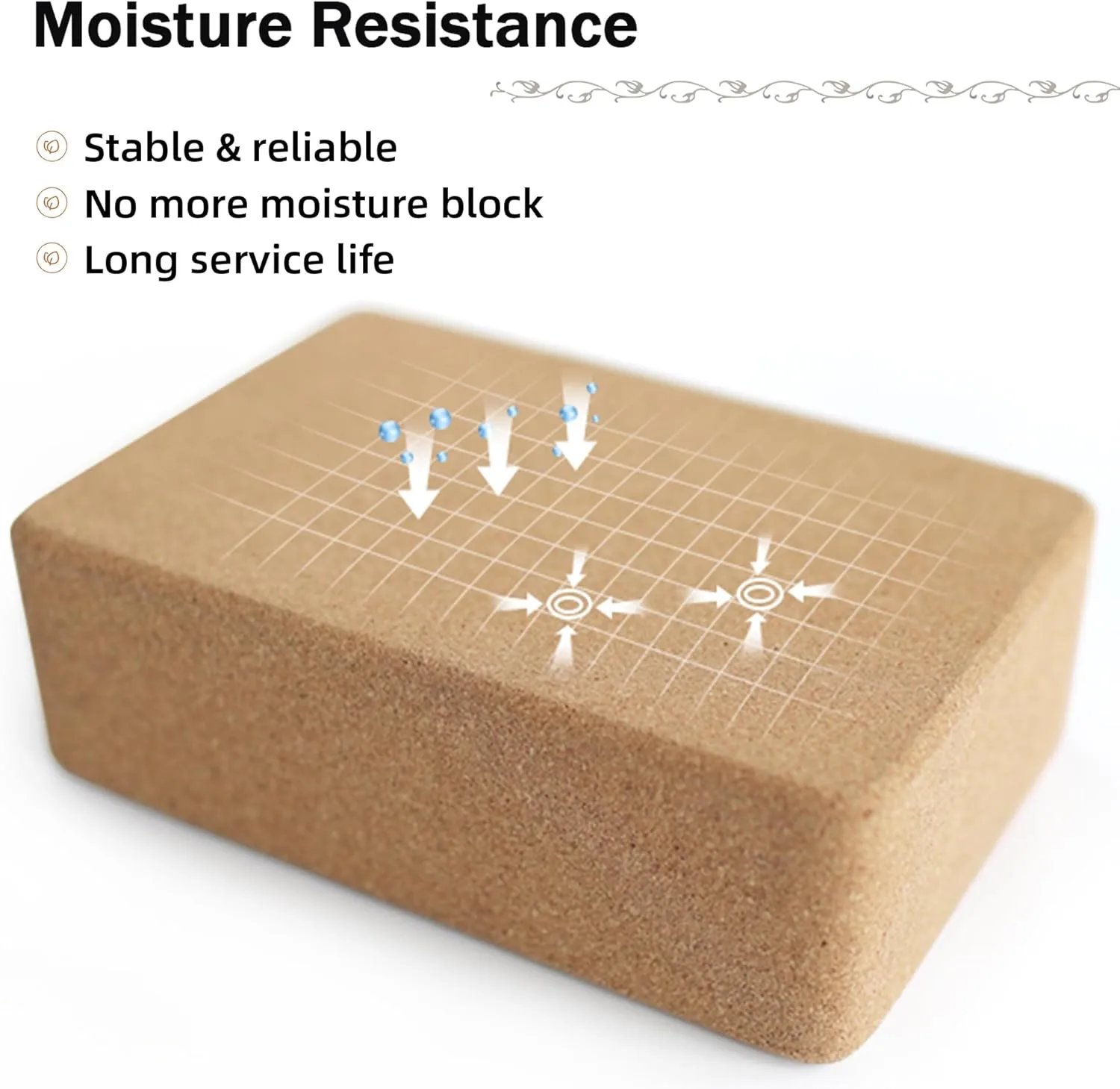non slip cork yoga block