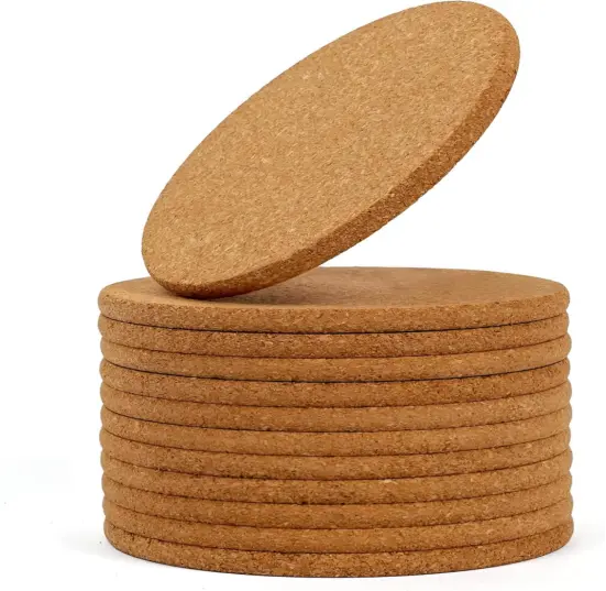 Round Cork Coasters Round Cork Coasters