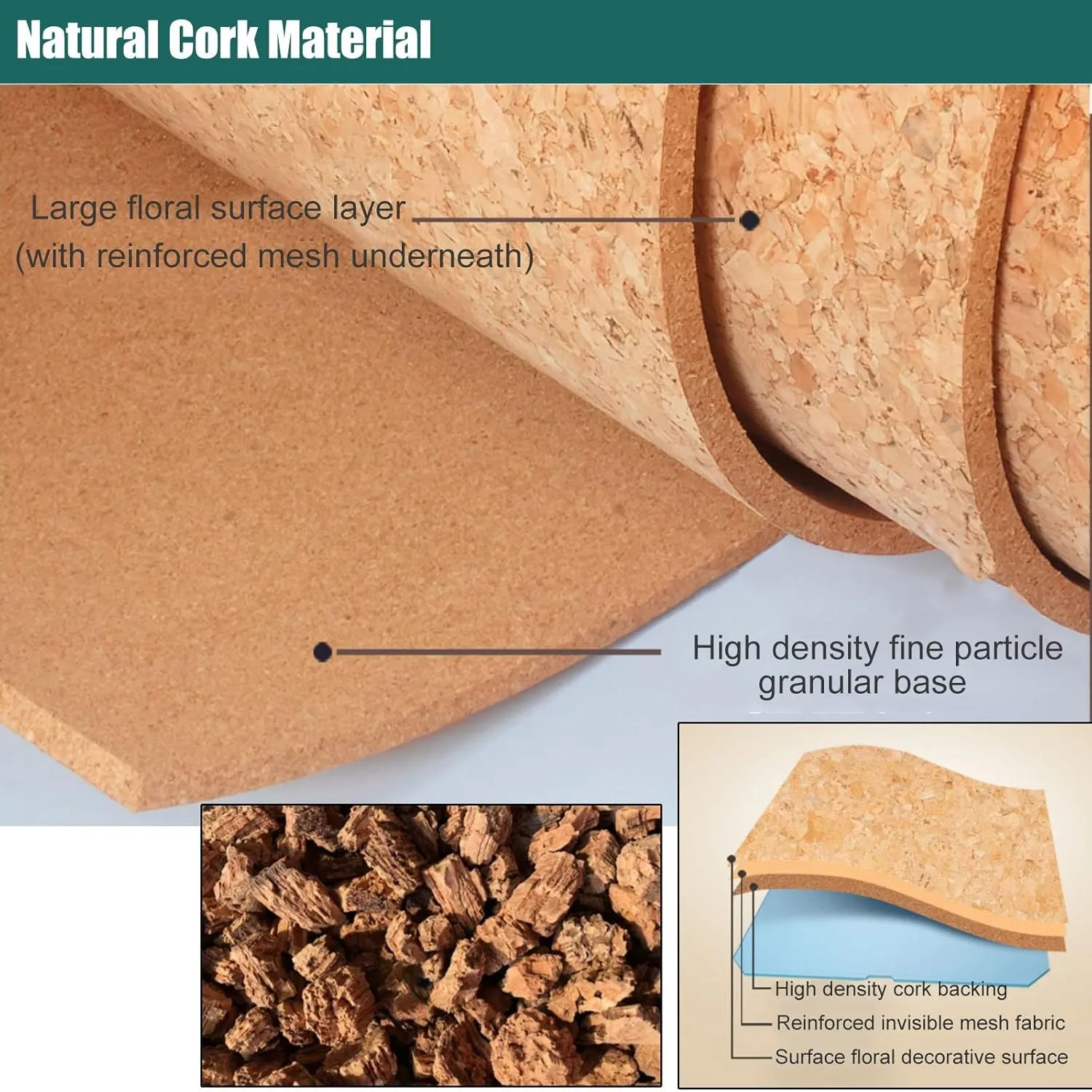 cork bulletin board roll