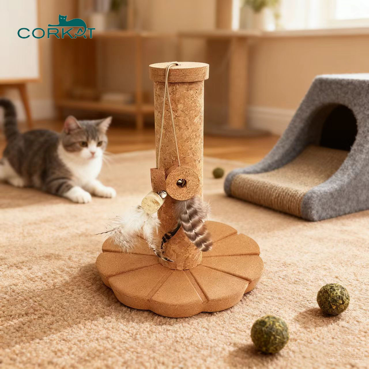 cute cat scratcher