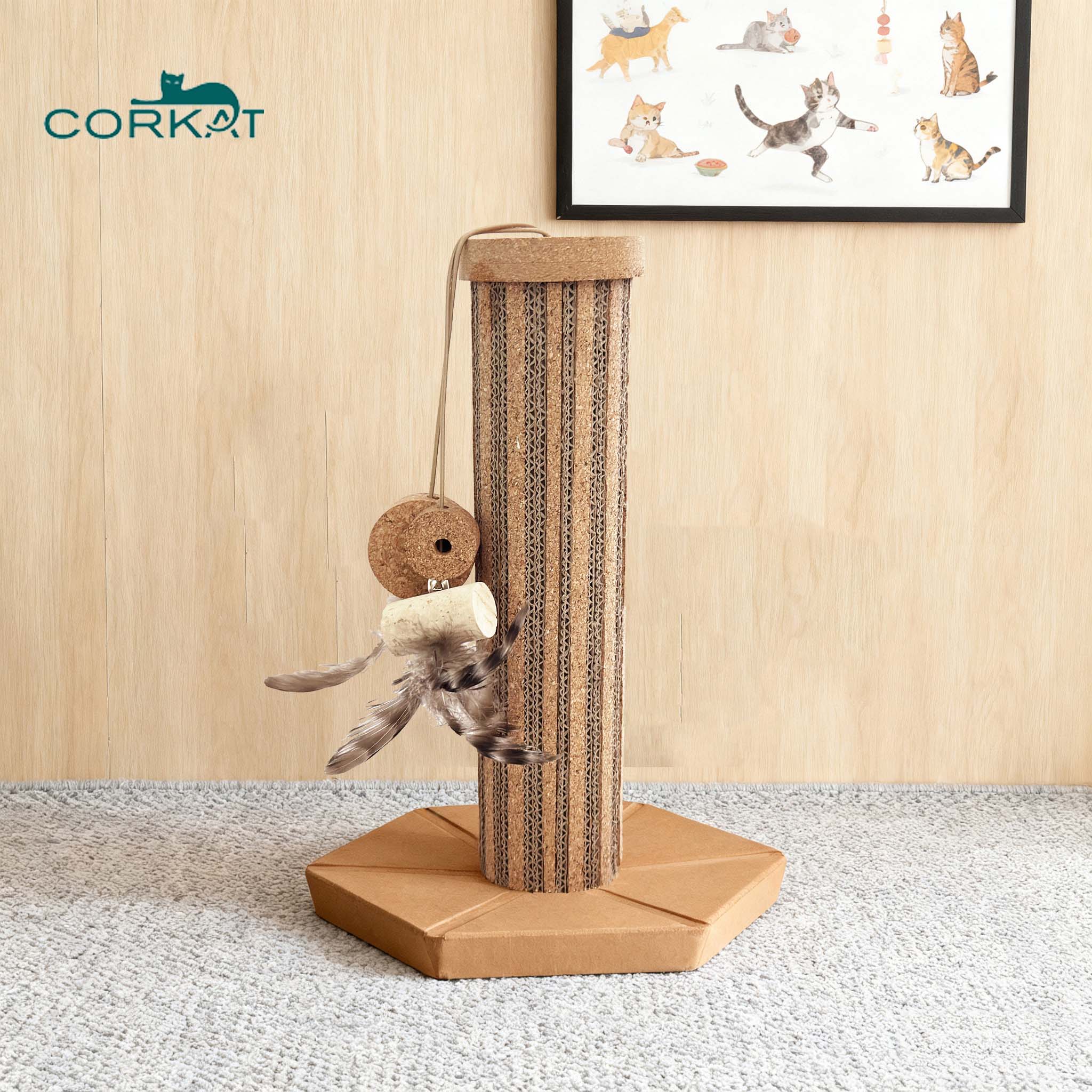small cat scratching post